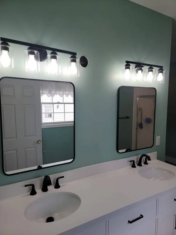 Bathroom mirror and lighting installation Sussex County DE