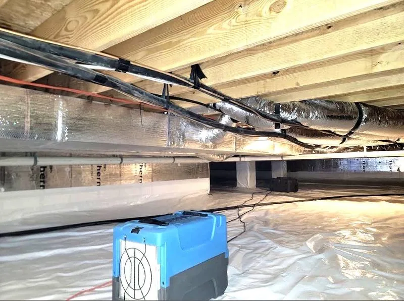 Crawlspace insulation and vapor barrier Sussex County DE