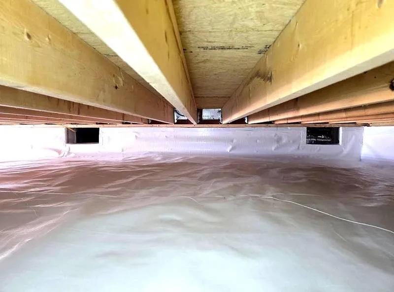 Sussex County Delaware crawlspace vapor barrier encapsulation